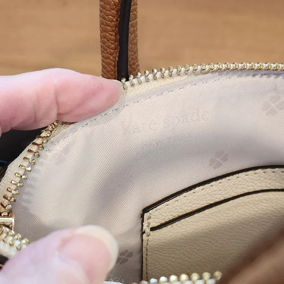 Kate Spade Lavender and Brown Satchel/Crossbody - Picture 8 of 11